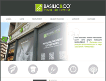 Tablet Screenshot of basilic-and-co.com